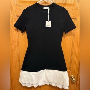 NWT SIMKHAI lorin dress in black Size XS